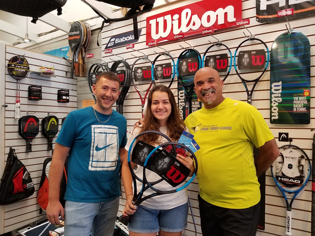 2018 Wilson Racquets and US Open ticket winner: Andrianna Kaimis.